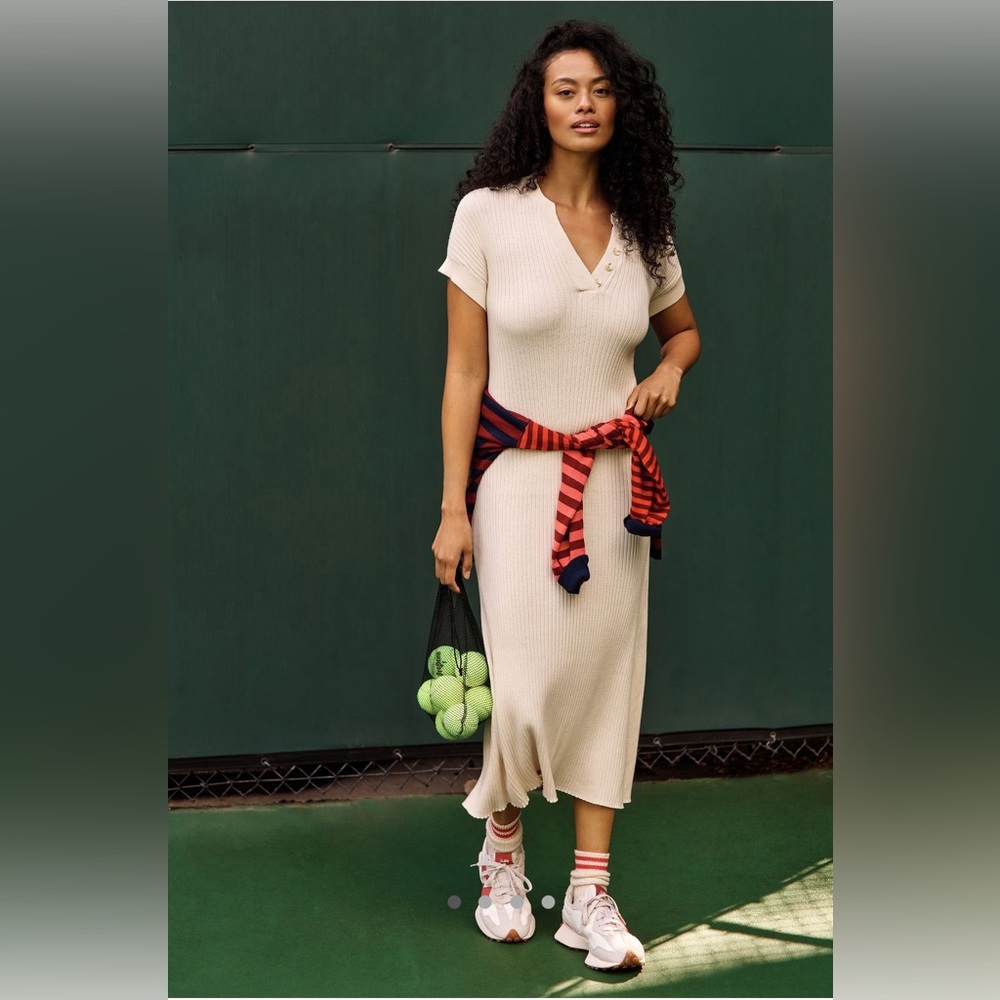 Varley White Knit Dress NWT